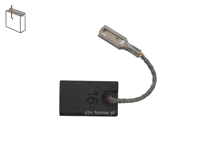 Szczotki węglowe 1607000V53 Bosch do GWS 12-125 CIE, GWS 15-125 CIE