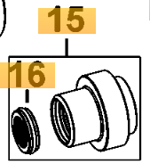 Łożysko i uszczelnienie do młotowiertarki DeWalt D25134 D25144