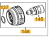 Wrzeciono młotowiertarki DeWalt D25124K D25414K