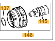 Wrzeciono młotowiertarki DeWalt D25124K D25414K