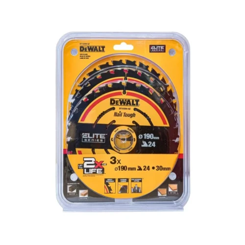 Piła tarczowa do drewna DeWalt z widią 190x30mm 24 zęby