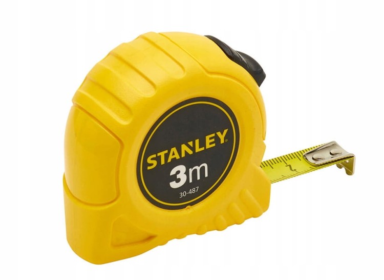Stanley miara 3m Obudowa plastikowa, metrówka