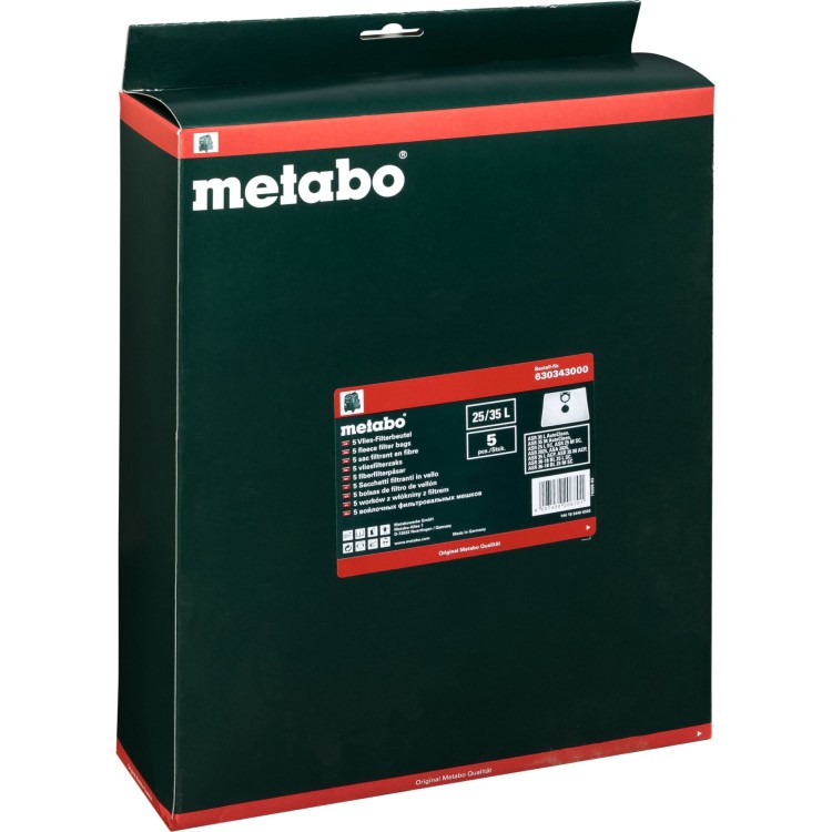 Worki Metabo z flizeliny ASR25 L SC. ASR25L SC. ASR25M SC. ASR2050. ASA2025. ASR35 L ACP
