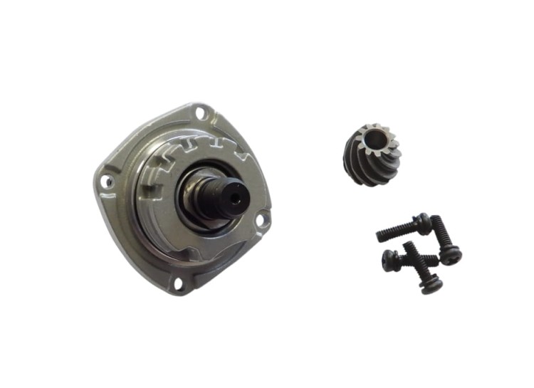 4931441557 Przekładnia + tarcza łożyskowa + wrzeciono szlifierki kątowej Milwaukee AGV10-125EK GB1