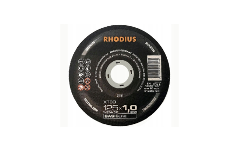 Tarcza tarcze do cięcia metalu i INOX 125x1,0 RHODIUS BASIC XT85