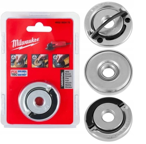 4932352473 Szybka nakrętka Milwaukee Fixtec M14 do szlifierki kątowej 125 mm. / 150 mm.