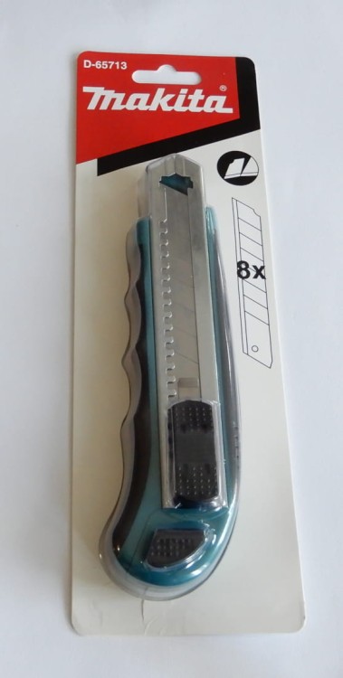 D-65713 Nóż z ostrzem łamanym Makita D-65713 + 8 ostrzy w pakiecie