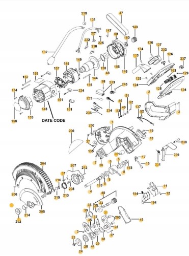 N075819 Złącze odprowadzania pyłu ukośnicy DeWalt DWS780