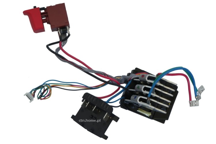 1607233376 Wyłącznik i elektronika młotowiertarki Bosch GBH 18 V-EC, GBH 18 V-LI
