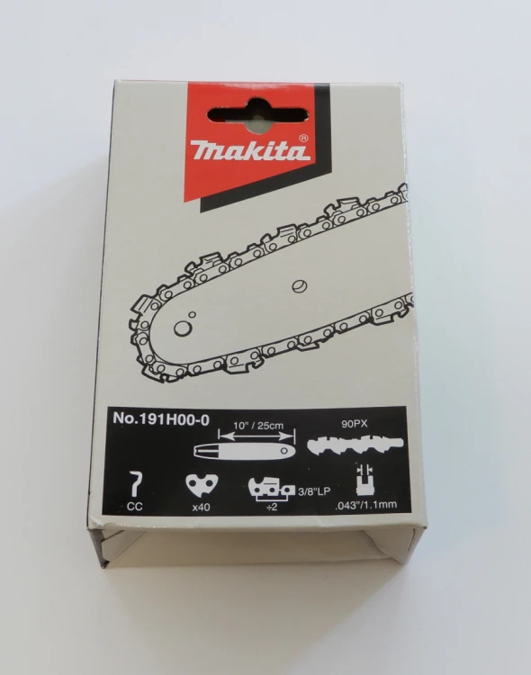 191H00-0 Łańcuch tnący 25cm. 1.1 mm. 3/8 " pilarki Makita DUC254. DUC254Z