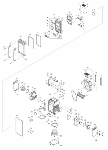 SE00000831 / SE00001320 Płytka PCB A akumulatorowego odbiornika radiowego Makita DMR115