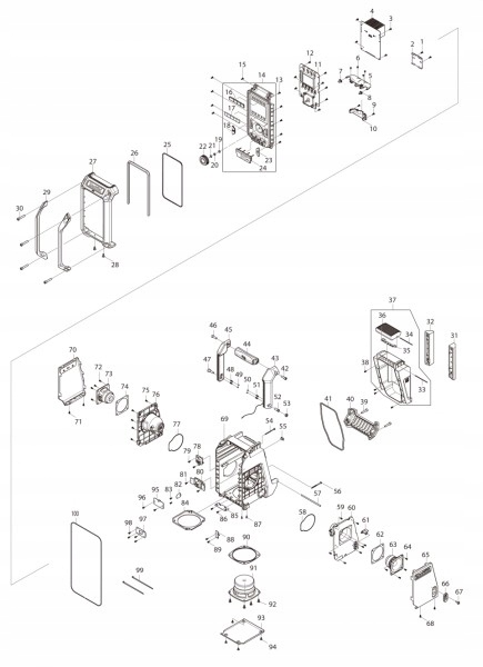SE00000831 / SE00001320 Płytka PCB A akumulatorowego odbiornika radiowego Makita DMR115