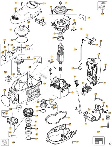 NA246450 Wirnik młota wyburzeniowego SDS-Max DeWalt D25899K
