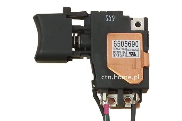 650569-0 Wyłącznik wkrętarki Makita BDF440 , BDF450 , BHP440 , BHP450